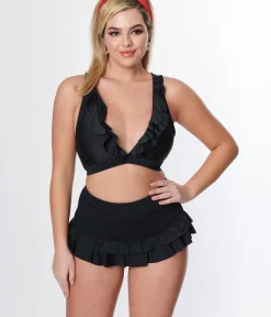 Unique Vintage Swim Tops|Two Piece Swim><noscript><img width=