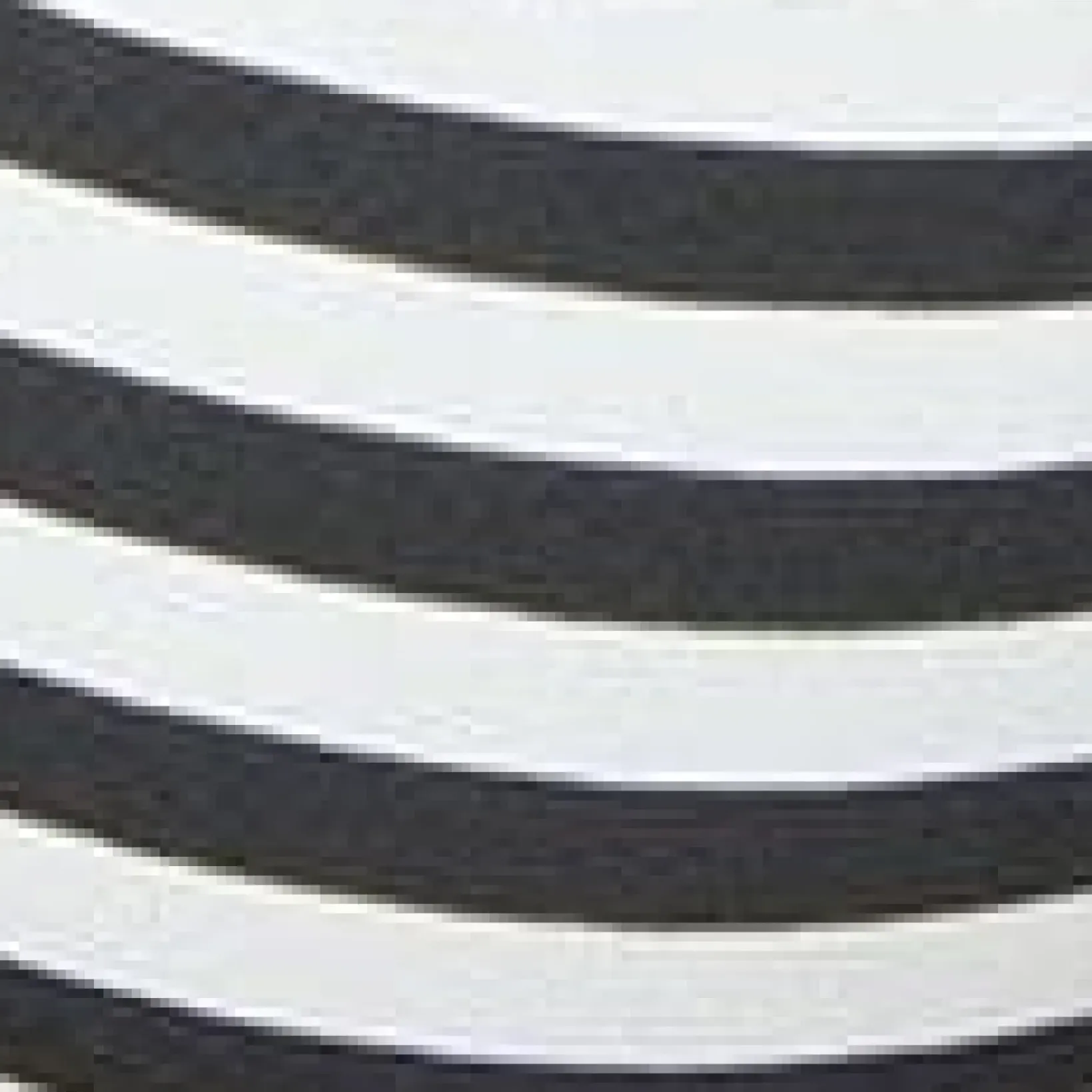 Unique Vintage Swim Tops>Black & White Stripe Marlene Crop Swim Top