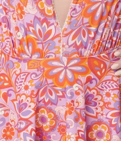 Unique Vintage One Piece Swim>Bohemian Floral Skirted Wendy Swimsuit