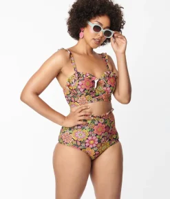 Unique Vintage Swim Tops|Two Piece Swim><noscript><img width=