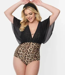 Unique Vintage One Piece Swim><noscript><img width=