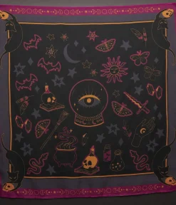Unique Vintage All Things Black>Mystical Icons Hair Scarf