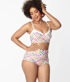 Unique Vintage Swim Tops|Two Piece Swim><noscript><img width=