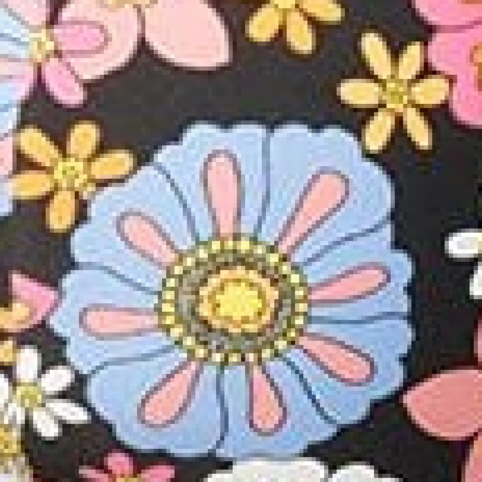 Unique Vintage All Things Pink>Pink & Blue Floral Print Belted Sunsational Swim Bottom