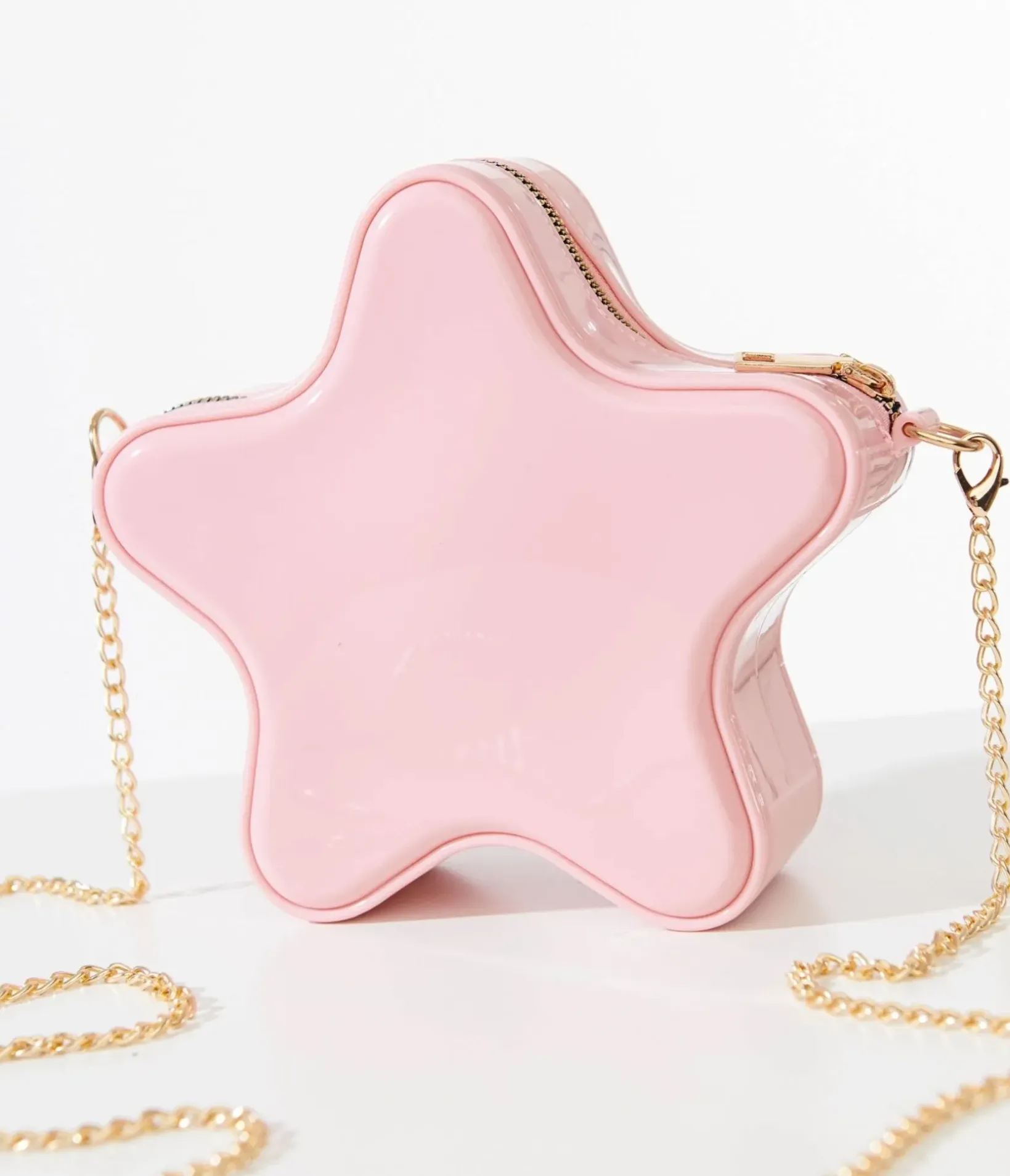 Unique Vintage Taylor Swift Inspired|All Things Pink>Pink Star Patent Leatherette Crossbody Bag