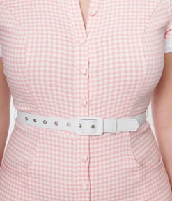 Unique Vintage Rompers & Jumpsuits|All Things Pink>Pink & White Gingham Patsy Romper