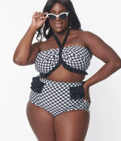 Unique Vintage Two Piece Swim|Swim Tops><noscript><img width=