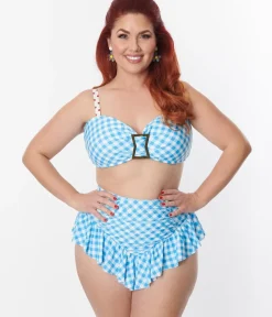 Unique Vintage Two Piece Swim|Swim Tops><noscript><img width=