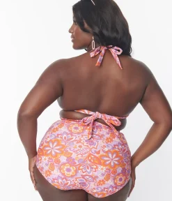 Unique Vintage Swim Bottoms|Plus Size Swim><noscript><img width=