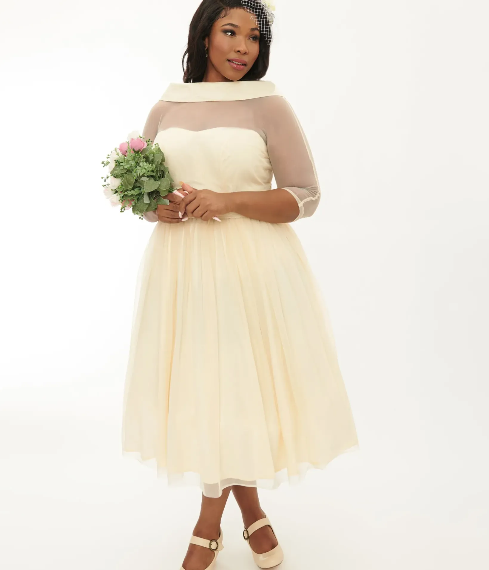 Unique Vintage Special Occasion|Wedding Dresses>Plus Size Ivory Chiffon Lille Wedding Dress