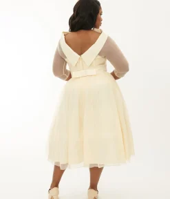 Unique Vintage Special Occasion|Wedding Dresses>Plus Size Ivory Chiffon Lille Wedding Dress
