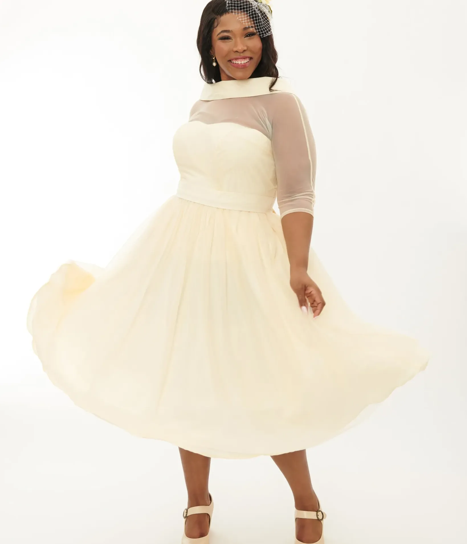 Unique Vintage Special Occasion|Wedding Dresses>Plus Size Ivory Chiffon Lille Wedding Dress