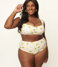Unique Vintage Two Piece Swim|Swim Tops><noscript><img width=