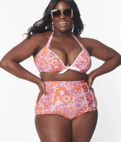Unique Vintage Two Piece Swim|Swim Tops><noscript><img width=