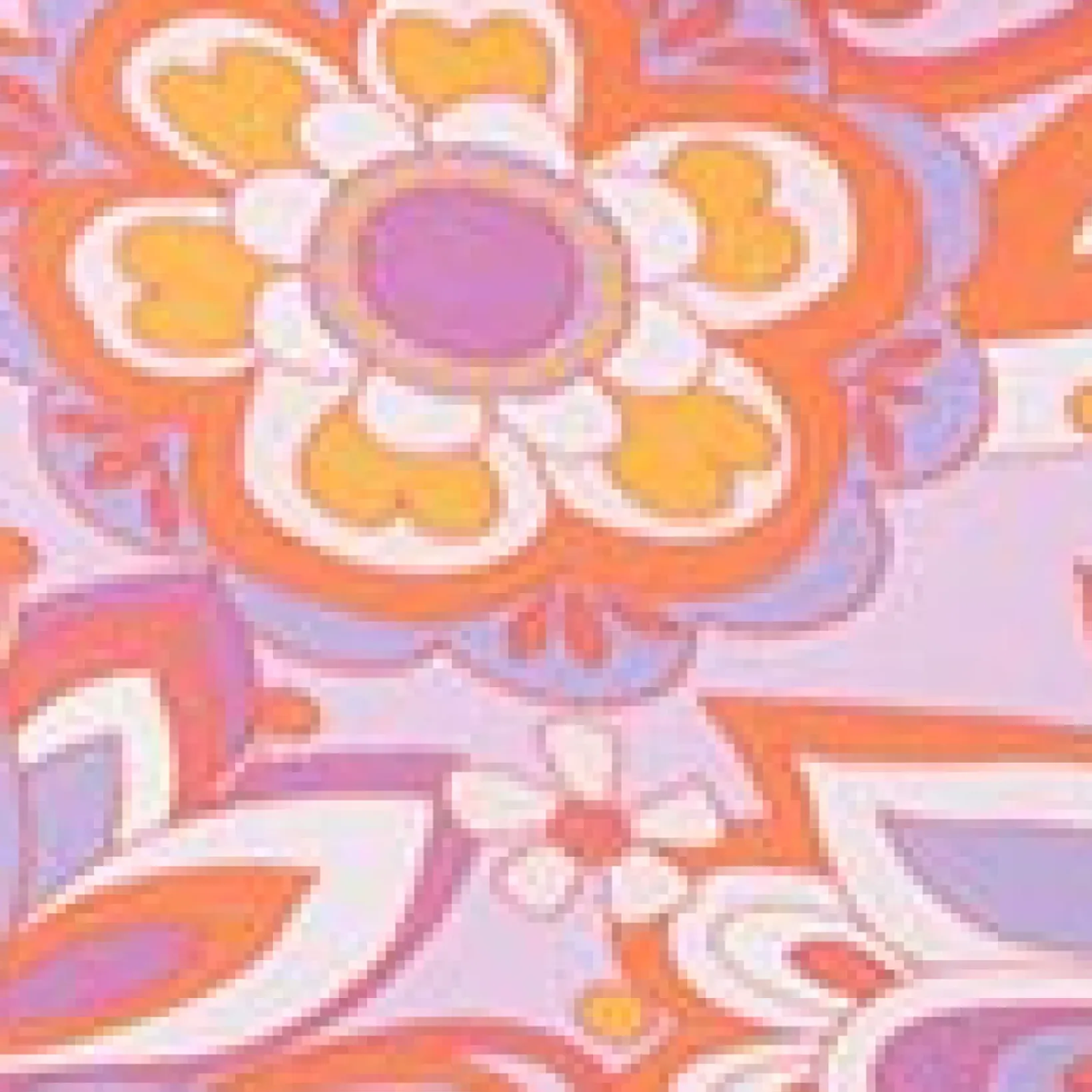 Unique Vintage Two Piece Swim|Swim Tops>Plus Size Purple & Orange Bohemian Floral Print Halter Swim Top