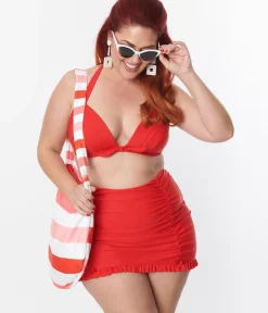 Unique Vintage Two Piece Swim|Swim Tops><noscript><img width=