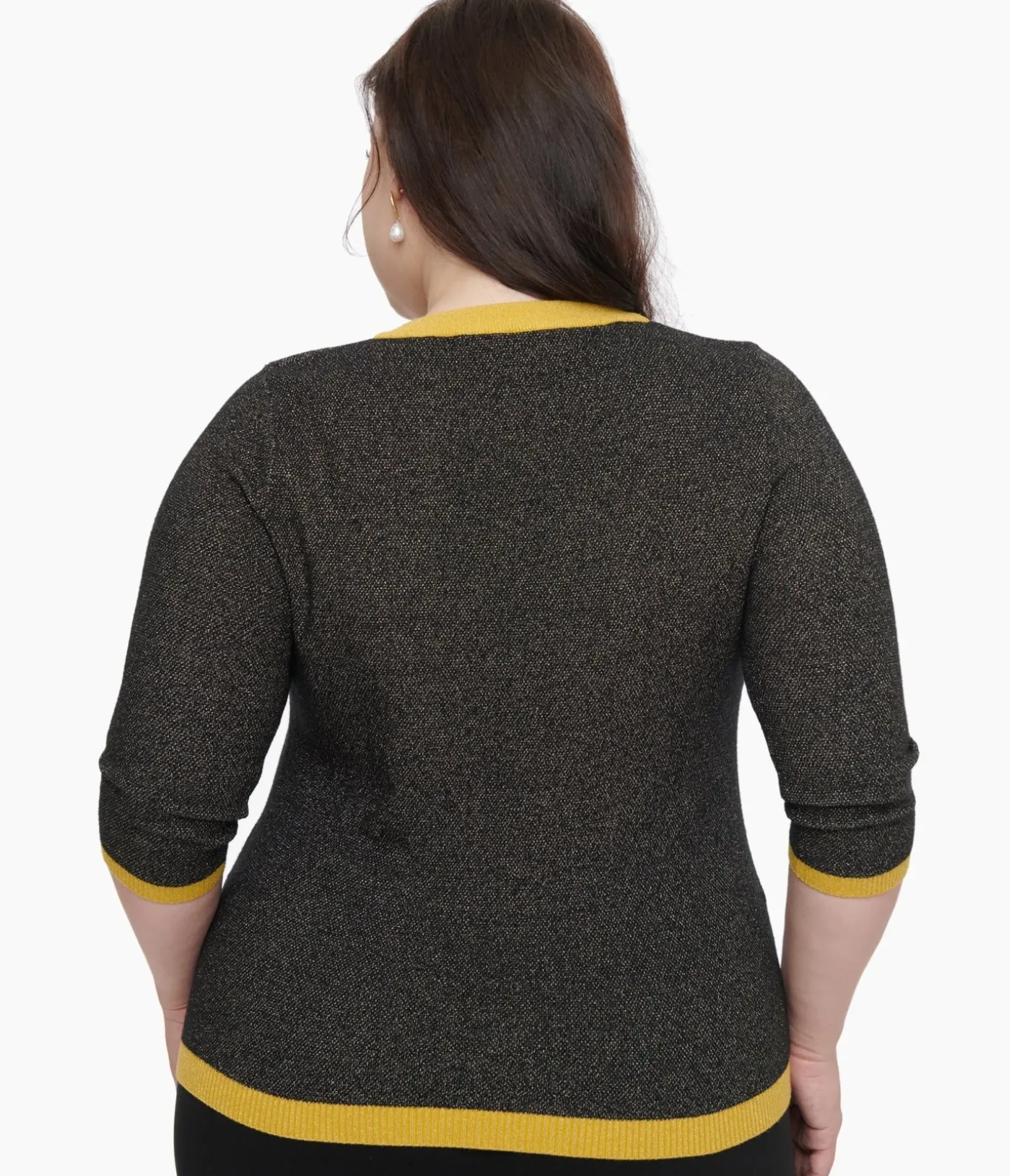 Unique Vintage Sweaters & Cardigans>Plus Size 1950s Black & Gold Peacock Feather Embroidered Bookworm Cardigan