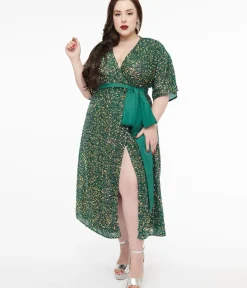 Unique Vintage Midi|Wrap Dresses><noscript><img width=