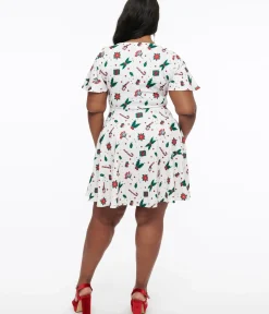 Unique Vintage Fit & Flare|Pocket Dresses><noscript><img width=
