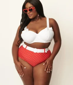 Unique Vintage Two Piece Swim|Swim Tops><noscript><img width=