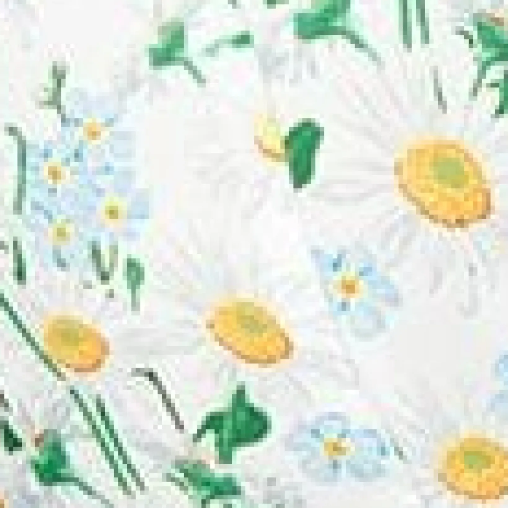 Unique Vintage Fit & Flare|Everyday Dresses>Plus Size White Daisy Print Sleeveless Blouse