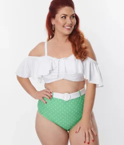 Unique Vintage Two Piece Swim|Swim Tops><noscript><img width=