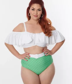 Unique Vintage Two Piece Swim|Swim Tops><noscript><img width=