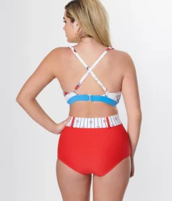 Unique Vintage Swim Bottoms|Two Piece Swim><noscript><img width=