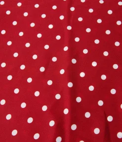 Unique Vintage All Things Red|Hair Scarves>Red & White Polka Dot Hair Scarf