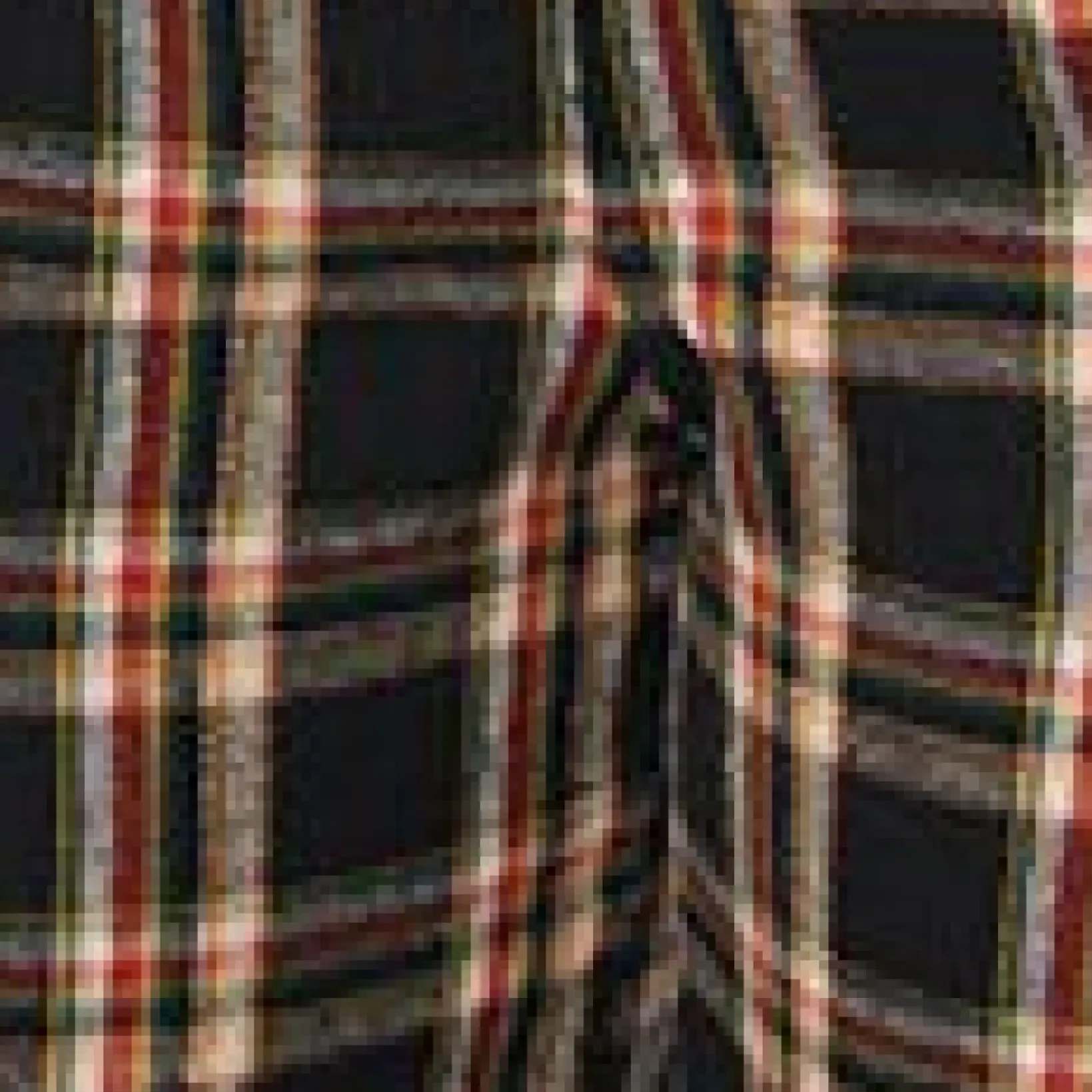 Unique Vintage Pants|Pants>1930s Black & Auburn Plaid Thelma Suspender Pants