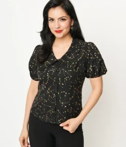 Unique Vintage Blouses|All Things Black><noscript><img width=