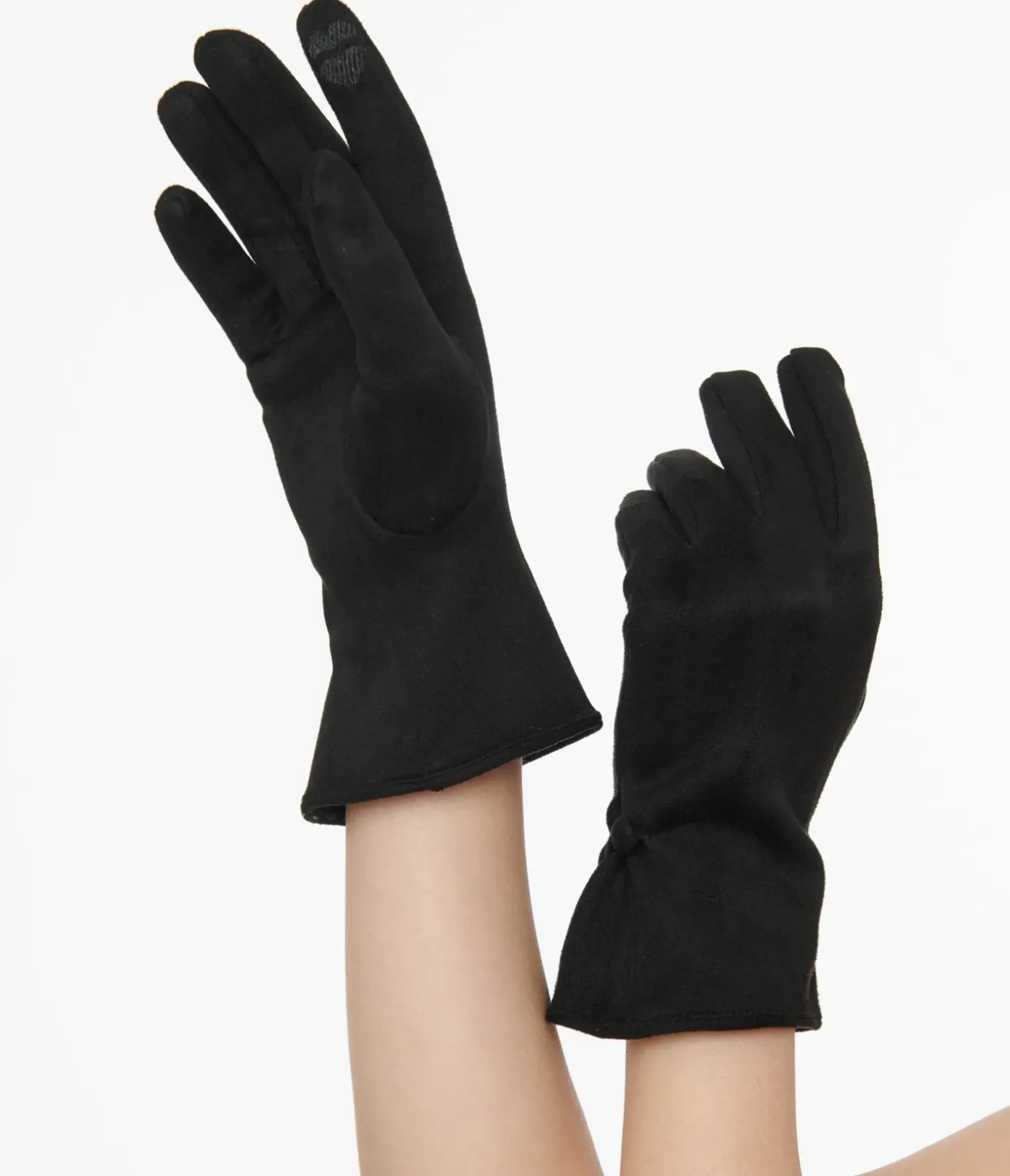Unique Vintage All Things Black|Gloves & Scarves>1950s Black Suede Gloves
