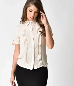 Unique Vintage Blouses|Work Wear><noscript><img width=
