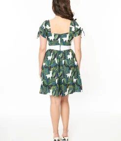 Unique Vintage Fit & Flare|Pocket Dresses><noscript><img width=