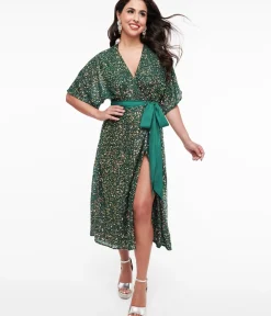 Unique Vintage Midi|Wrap Dresses><noscript><img width=