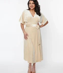 Unique Vintage Midi|Wrap Dresses><noscript><img width=