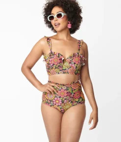 Unique Vintage Swim Bottoms|Two Piece Swim><noscript><img width=