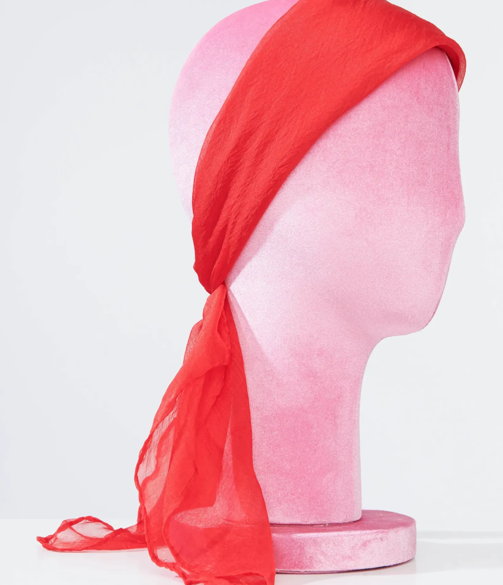 Unique Vintage All Things Red|Hair Scarves>1950s Red Chiffon Hair Scarf