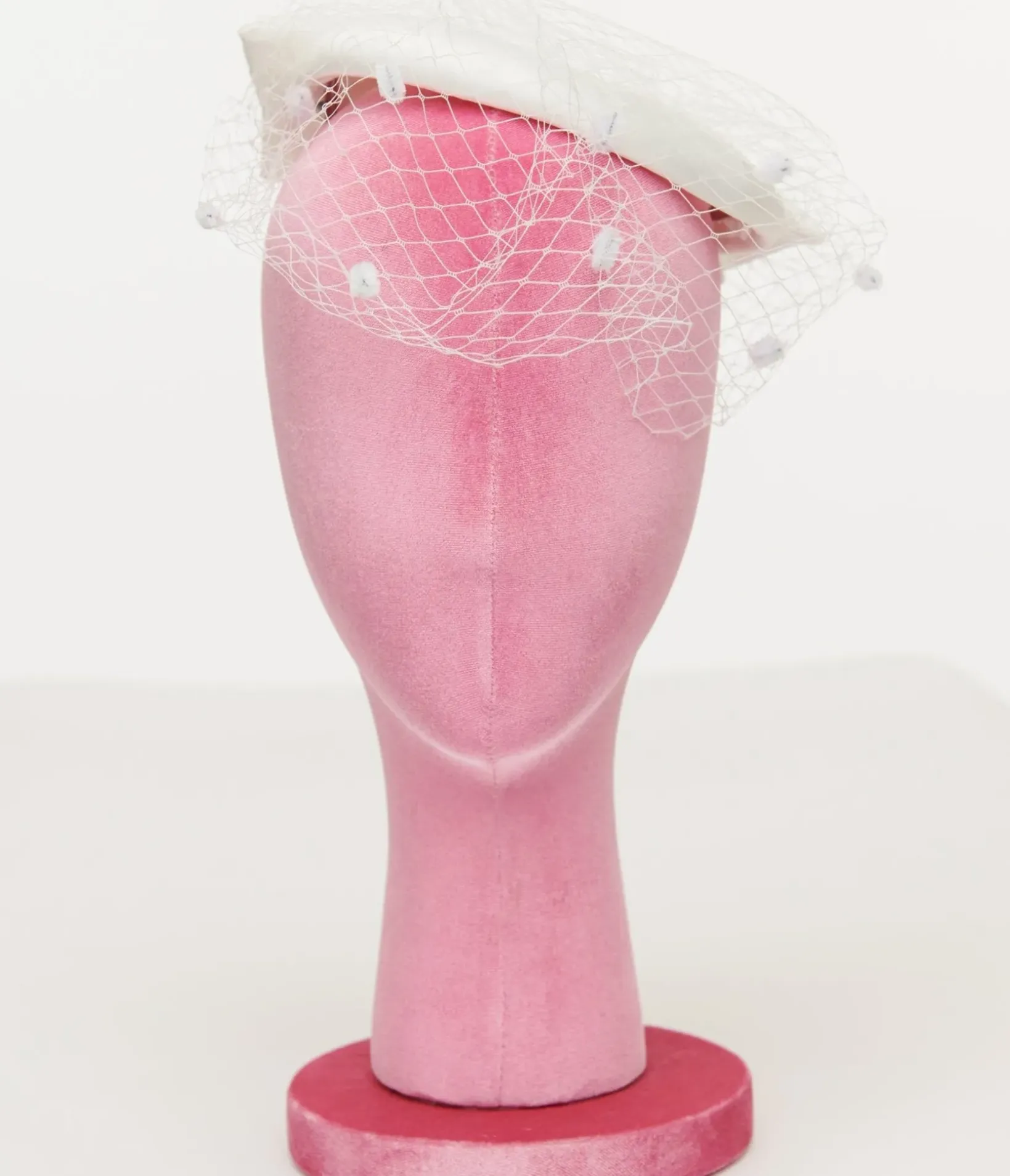 Unique Vintage Special Occasion|Wedding Accessories>1950s White Bow Pillbox Fascinator Hat