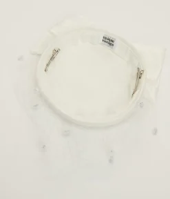 Unique Vintage Special Occasion|Wedding Accessories>1950s White Bow Pillbox Fascinator Hat