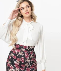 Unique Vintage Blouses|Work Wear><noscript><img width=