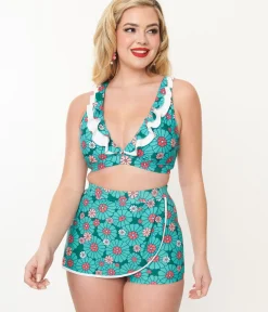 Unique Vintage Swim Tops|Two Piece Swim><noscript><img width=