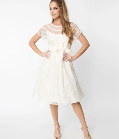 Unique Vintage Fit & Flare|Everyday Dresses><noscript><img width=
