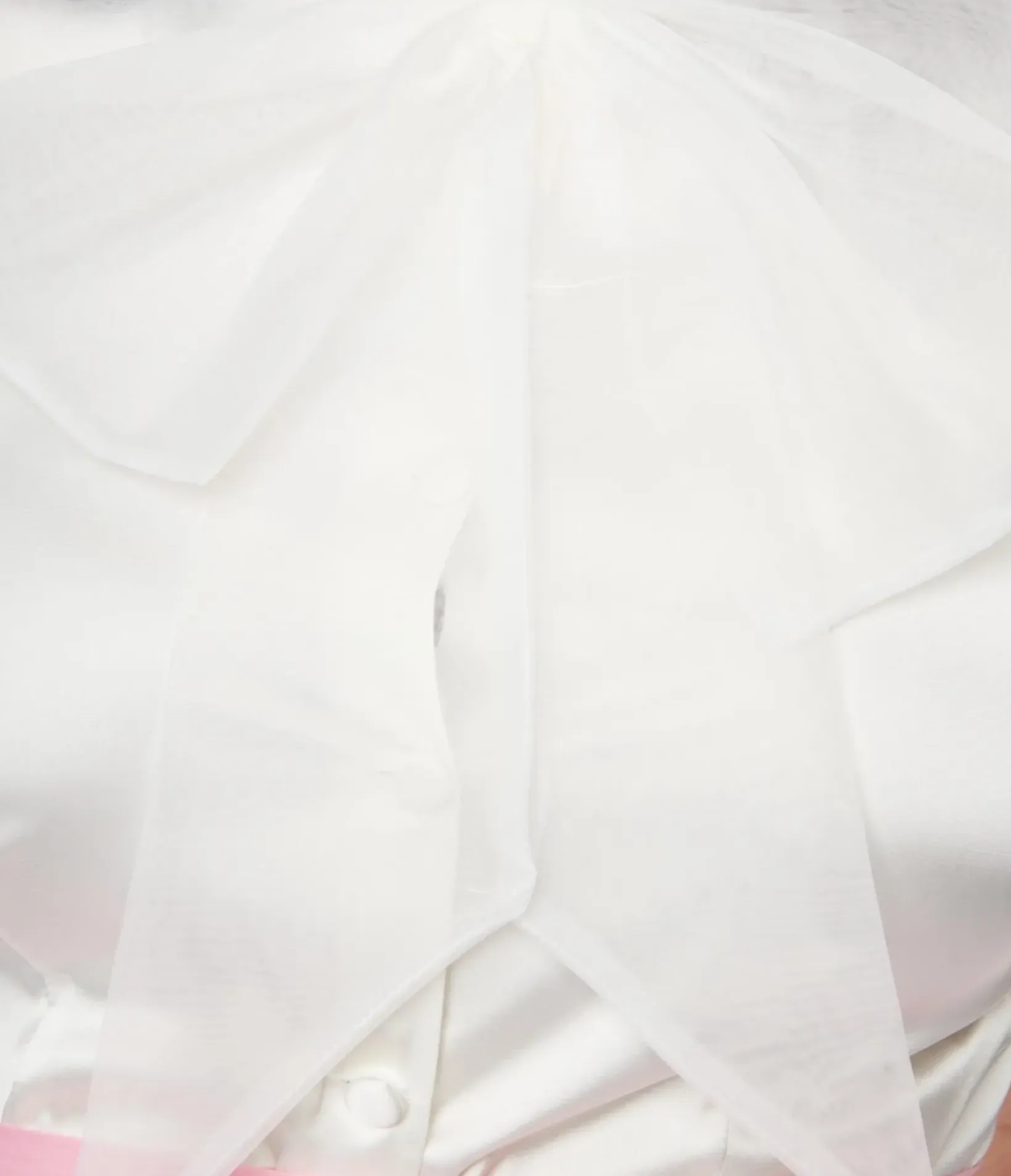 Unique Vintage Work Wear>Voodoo Vixen Ivory Bold Bow Satin Blouse