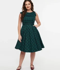 Unique Vintage Fit & Flare|Pocket Dresses><noscript><img width=