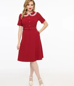 Unique Vintage Fit & Flare|Everyday Dresses><noscript><img width=