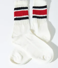Unique Vintage All Things Red|Stockings & Tights>White & Red Striped Socks