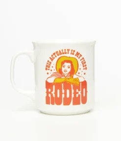 Unique Vintage Gifts For The Home>White This Actually Is My First Rodeo Mug