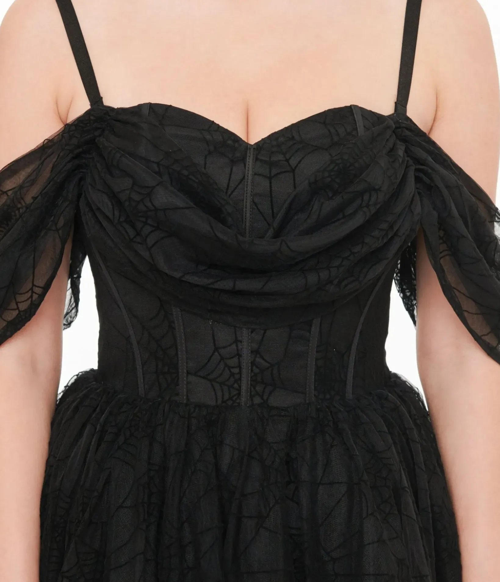 Unique Vintage Swing|Swing>Witchwood Bags Black Spiderweb Octavia Party Dress