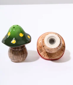 Unique Vintage Gift Under $20>Woodland Mushroom Salt & Pepper Set